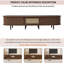 Unfinished TV Stand for TVs up to 58" with Fireplace Included