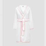 Tracy Cotton Terry Cloth Gender Neutral  Above Knee Bathrobe with Hood