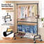 Bonville 106cm Rolling Clothing Rack-121532394