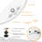 Rechargeable Motion Sensor LED Ceiling Light with Remote, 6000mAh Battery, 3 Colors, Dimmable, USB-C Charging, 300lm, Wireless Lighting, Auto/Night/ON Modes, Timer, 9 Inch