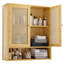 Bamboo Wall Mounted Required Bathroom Cabinet