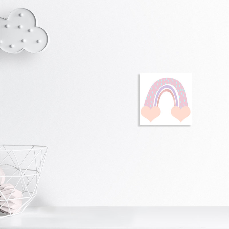 Arc-en-ciel 1, H 12 po x l 12 po x P 1,5 po, Toile