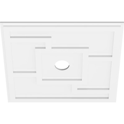 Médaillon de plafond contemporain en PVC de qualité architecturale Knox