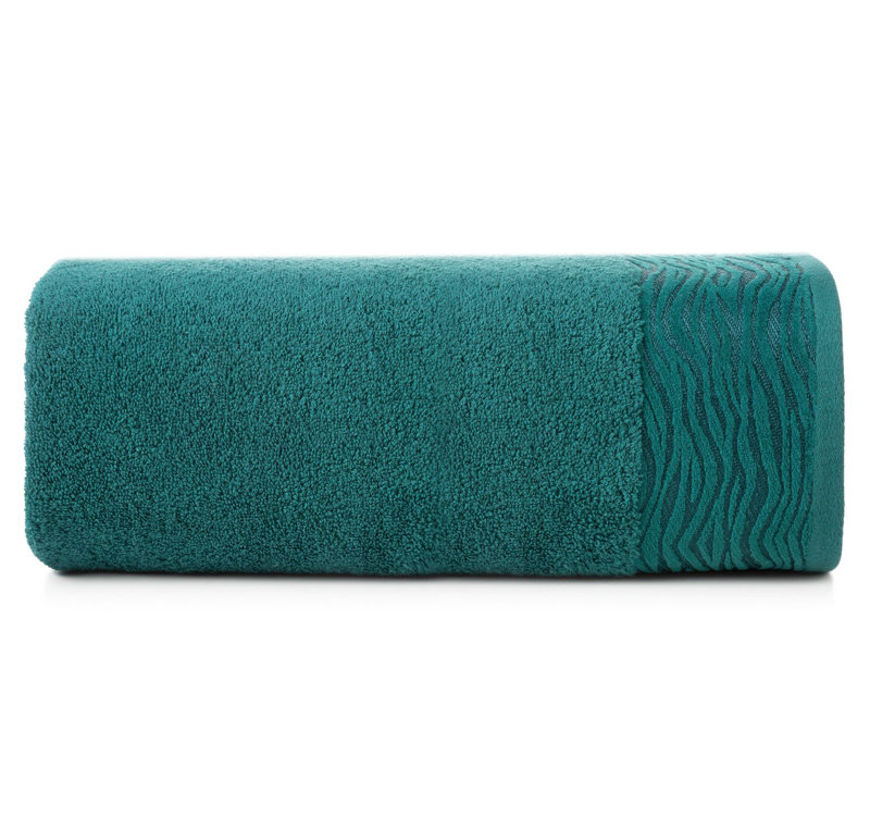 Hreinn Midweight Jacquard Hand Towel, Turquoise