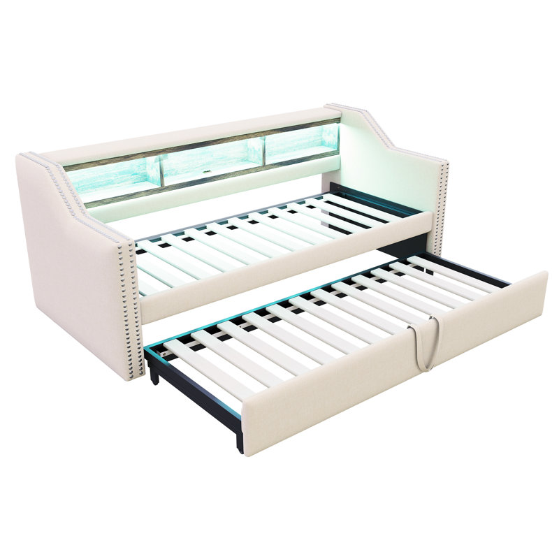 Buker Upholstered Daybed, White