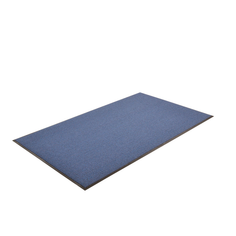 Tapis d'entrée Yoshiko Encore, Bleu, Rectangle 3 pi x 5 pi