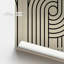 Impression sur toile monochrome Bauhaus Curves-609374719-619225995