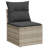  Garden Sofa Set Light Grey