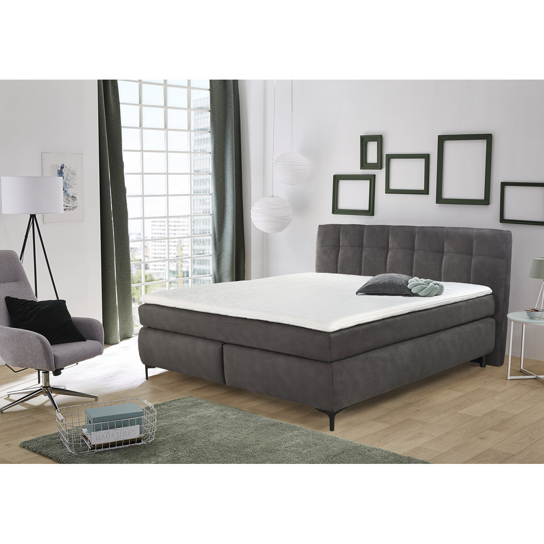 Boxspringbett Lizardi mit Topper