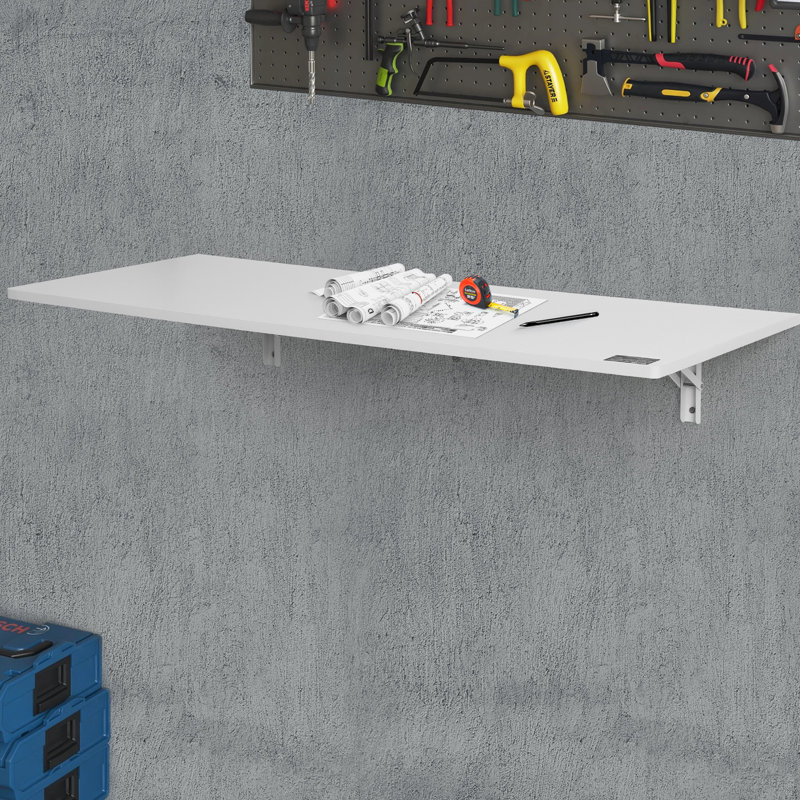 Wesle Floating Desk, 1" H x 43.31" W x 18.11" D
