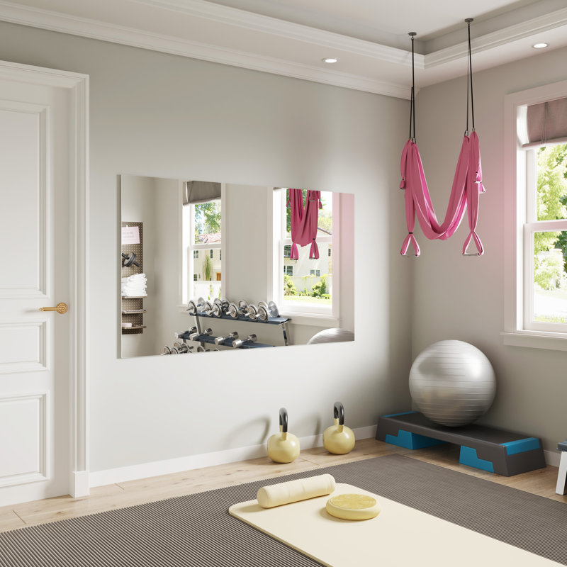 Frameless Tempered Glass Mirror, 36" x 60", Rectangle