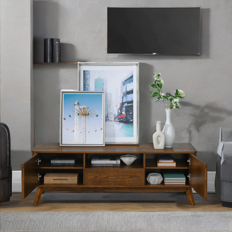 Wood Media Console