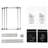2 Tier Laundry Hamper With 4 Removable Bags - Waterproof, Structure, Space Saving Sorter Detachable Tier, , Store Systematically