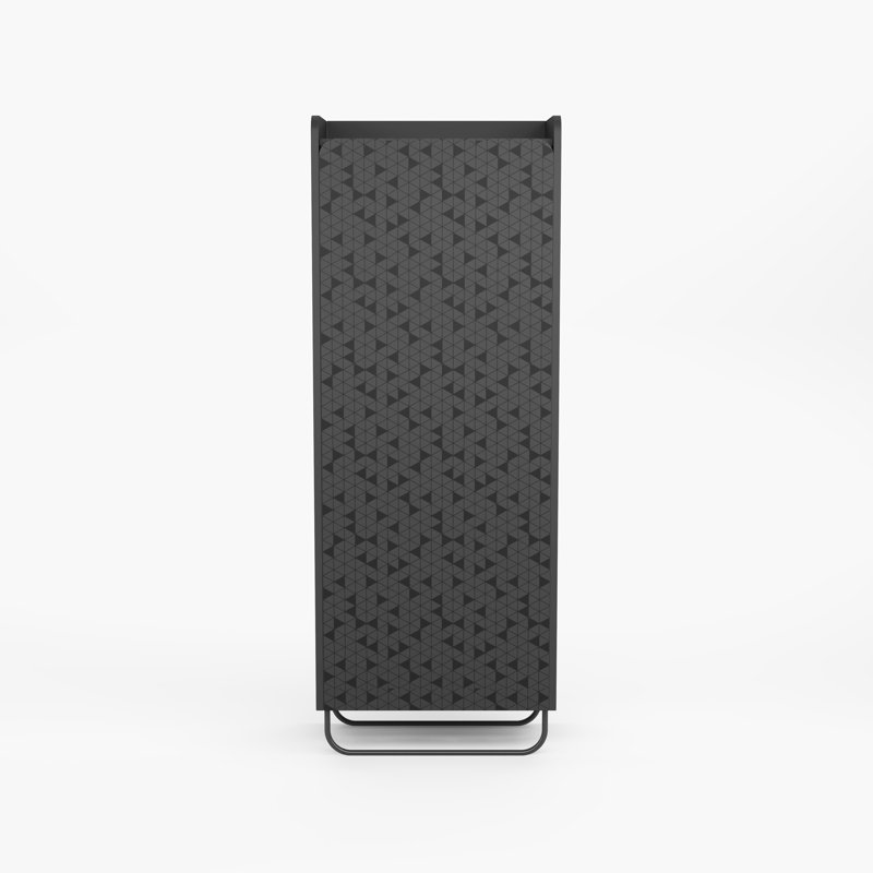 11 Pair Shoe Storage Cabinet, Jet Black