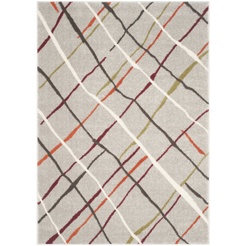 Bianco Abstract Hand Woven Area Rug, Rectangle 122 x 170 cm