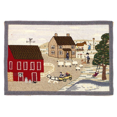 Tapis crocheté American Antique 2 pi x 3 pi