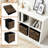 Durable Fabric Storage Cube Bins 6-Pack, Wood Grain Decorative Storage Baskets For Shelves, Closet, Bedroom, Living Room, Office, Foldable Organizer Boxes-1877337982-1877337980-1877337976