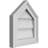 Peaked Top Surface Mount Signature Urethane Non-Functional Gable Vent 10/12 Pitch Primed Tan-101713499