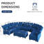 Canapé modulaire inclinable 10 pièces 10 pièces-726458788