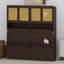 Lit escamotable peu encombrant avec armoire supérieure, éclairage intégré et ports USB-1512119137