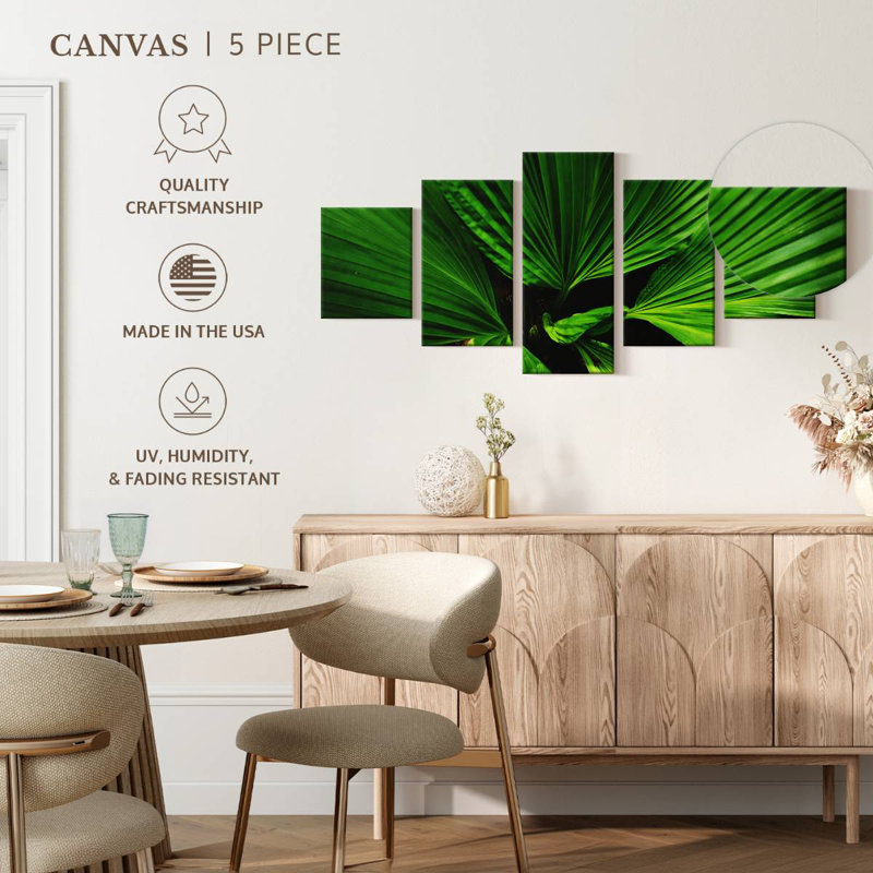 Feuilles de palmier Fan Like, H 24 po x l 55 po