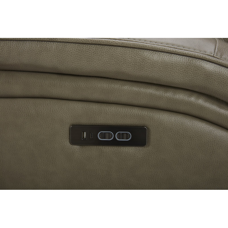 Fauteuil inclinable électrique en cuir Grayson, Pavées