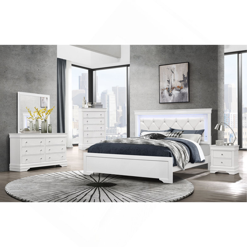 DRESSER EN MÉTAL CROCODILE, Blanc