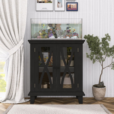 Farmhouse Fish Tank Stand With Power Outlets by Tucker Murphy Pet