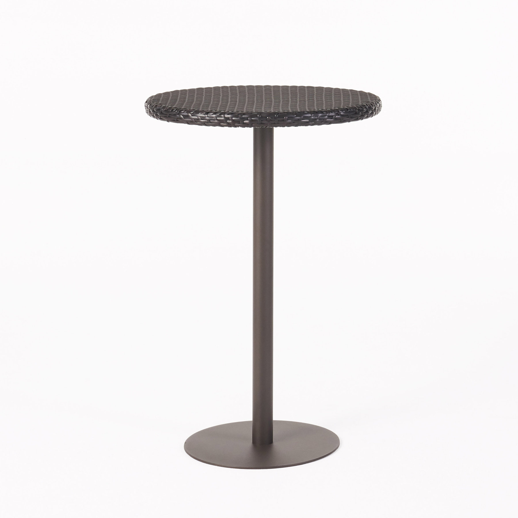 Round Rattan Bar Set Ebern Designs Outdoor Round PE Rattan Bar Table | Wayfair