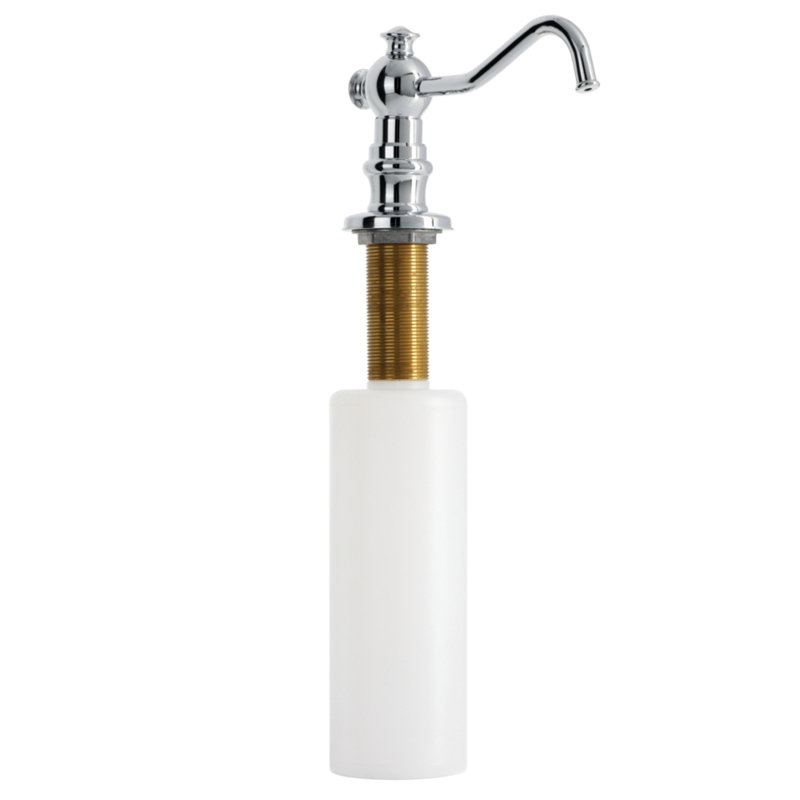 Distributeur de savon décoratif, Chrome poli