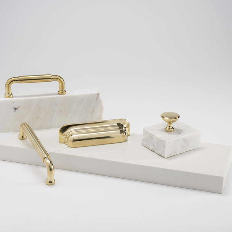 Edgewood Collection Pull Solid Brass, Unlacquered Polished Brass, 12"