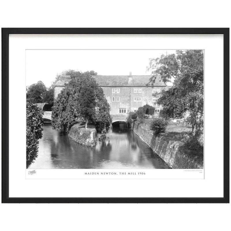Maiden Newton, the Mill 1906 1 Piece Single Picture Frame Wall Art, 45cm H x 60cm W x 2.3cm D