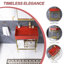 Ensemble de meuble-lavabo autoportant 24 po en or avec lavabo intégré en céramique mauve 24 po-910696937