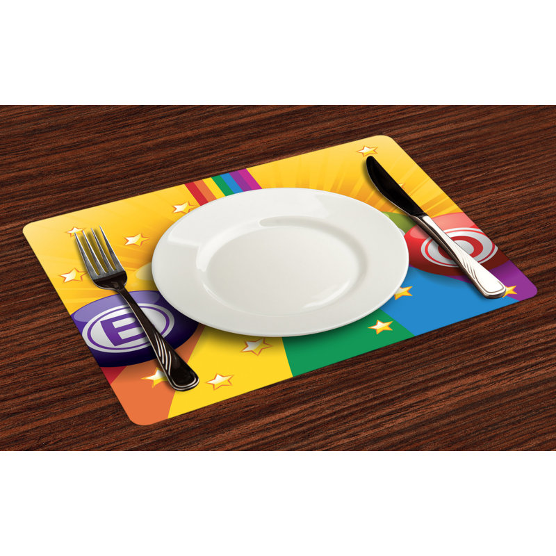 Polyester Abstract Rectangle Placemat