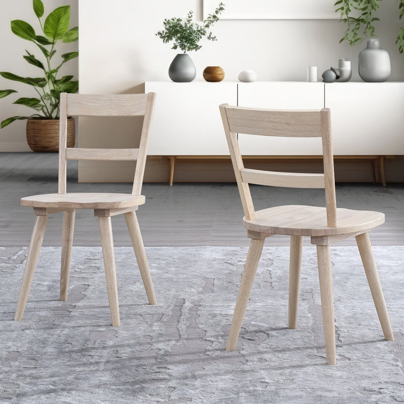 Chaise de salle à manger George Oliver, Blanc
