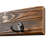 Rundell Solid Pine Wall-Mounted Coat Rack with 6 Double Hooks