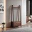 Chic Space-Saving Coat Rack with Dual Drawers