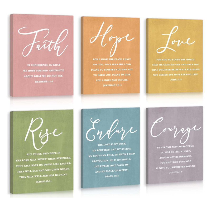 6 Piece Wrapped Canvas Print