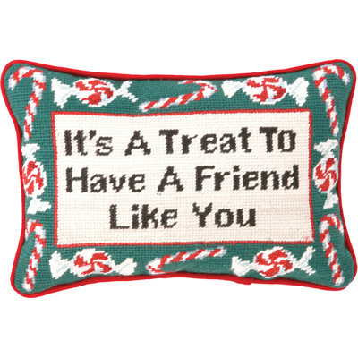 Coussin en laine Needlepoint