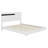 Modern High Gloss 3-Piece Bedroom Set Floating Bed Frame Platform Bed With LED Light & 2 Nightstands