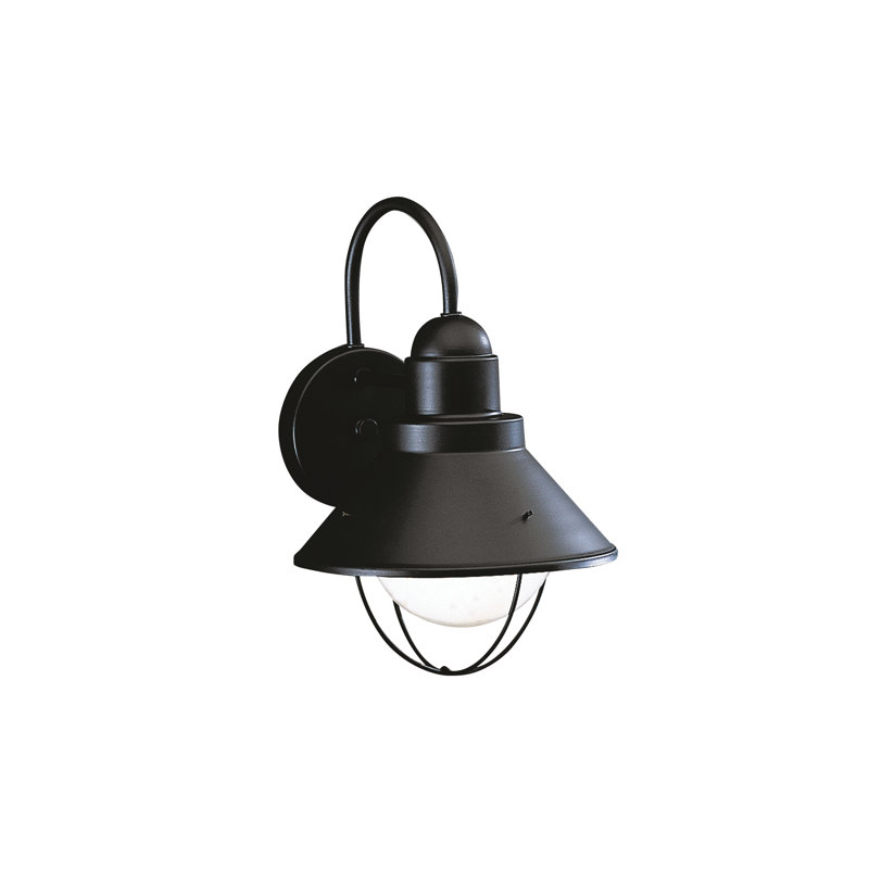 Kichler Seaside 1 - Light 12" Outdoor Barn Light, Olde Bronze