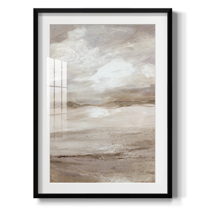 Dunes neutres - impression encadrée, H 28,5 po x l 20,5 po, Noir