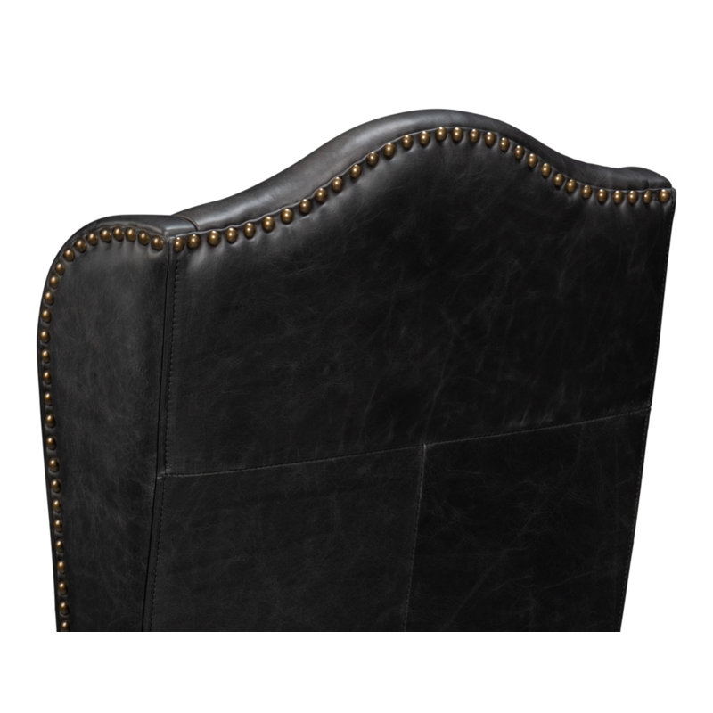 Leather Dining Chair, Black