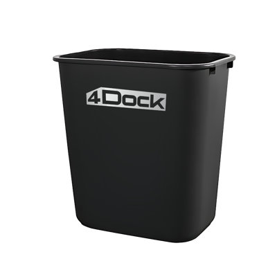 Office Trash Can - Square, 7 Gallon