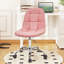 Chaise de bureau rembourrée sans accoudoirs avec roulettes Modern Modern-1805968652