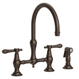 Chesterfield Kitchen Bridge Faucet with Side Spray