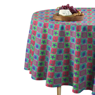 Coreas Nautical Patches Multi Round Tablecloth