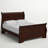 Aaleiyah Low Profile Sleigh Bed with Dark Cherry Finish-830195949