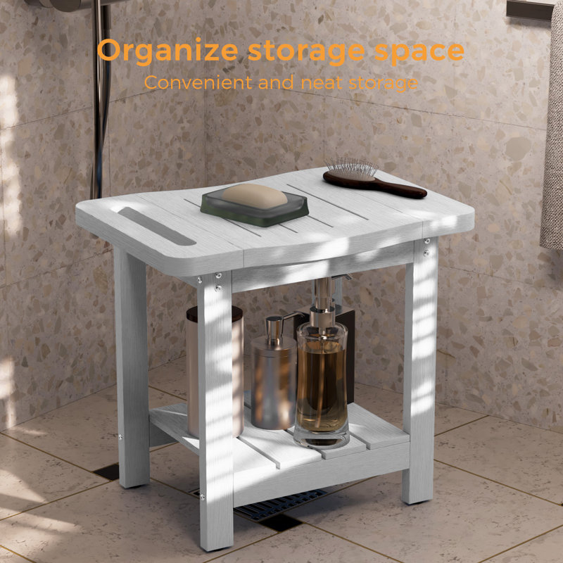Patio HIPS Shower Benches , White