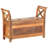 Hall Bench 40.6"x13"x28.3" Solid Mango Wood-1382896593